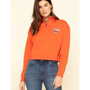 Wrangler Modern Orange 1/4 Zip Pullover